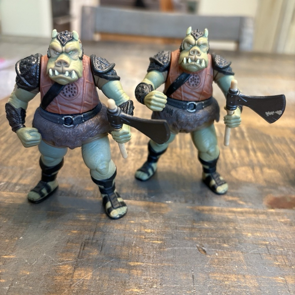 STAR WARS 2 GAMMOREAN GUARD LOT JABBA'S PALACE LOOSE RETURN OF THE JEDI 1997